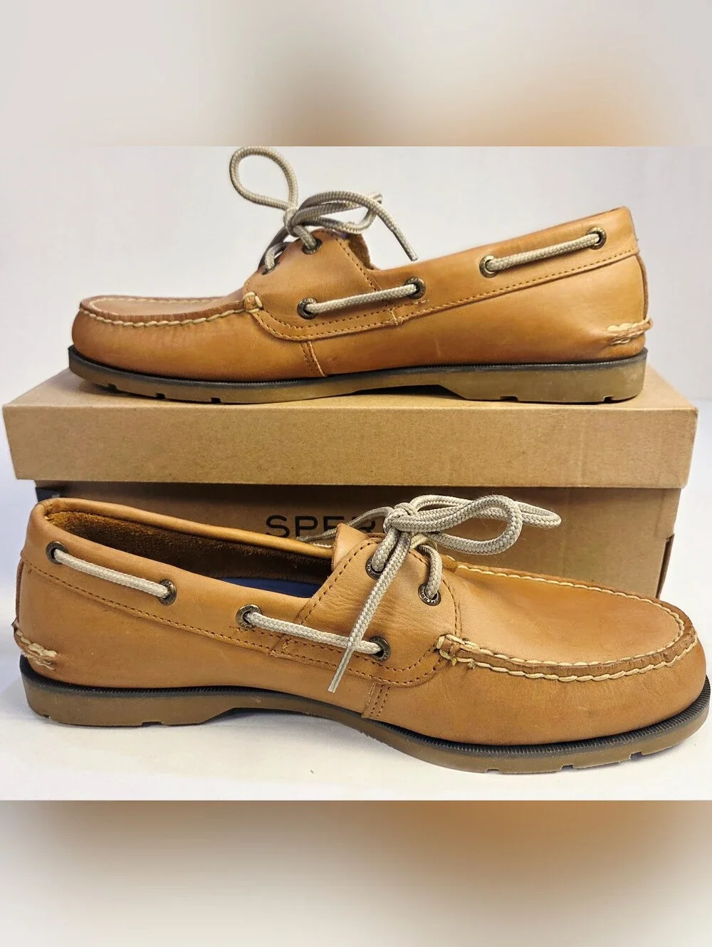 Sperry Men's Tan Leather Boat Shoes
